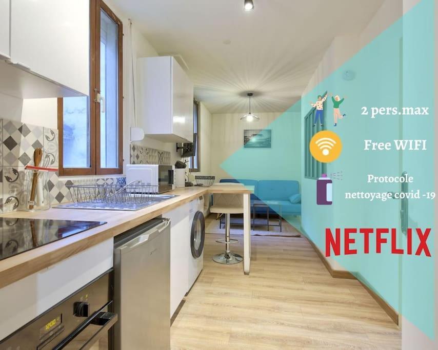 L'Iris 8 Min De La Gare Terrasse Netflix Lägenhet Nancy Exteriör bild